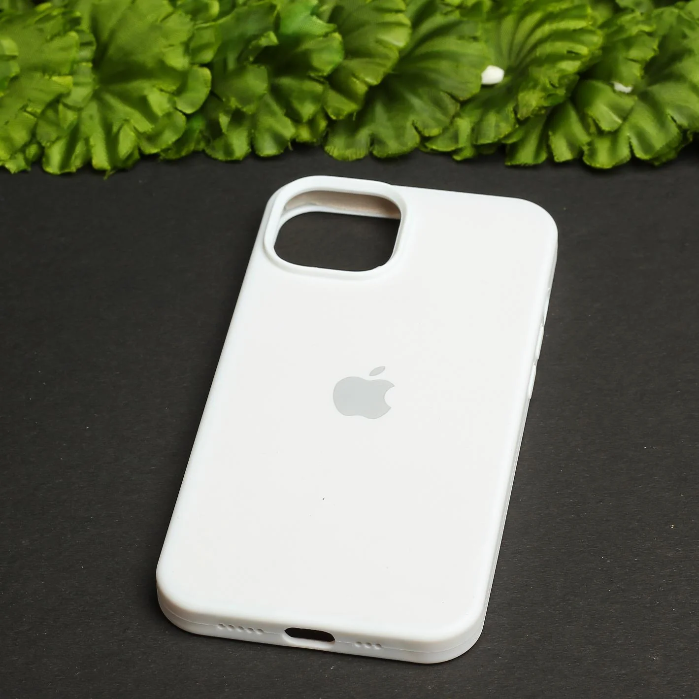 White Original Silicone case for Apple iphone 15 Plus - Image 2