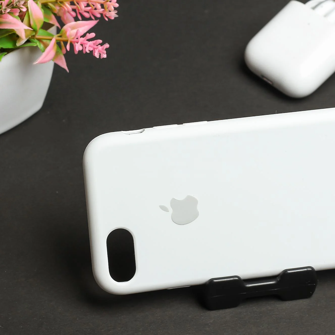 White Original Silicone case for Apple iphone 7 - Image 3