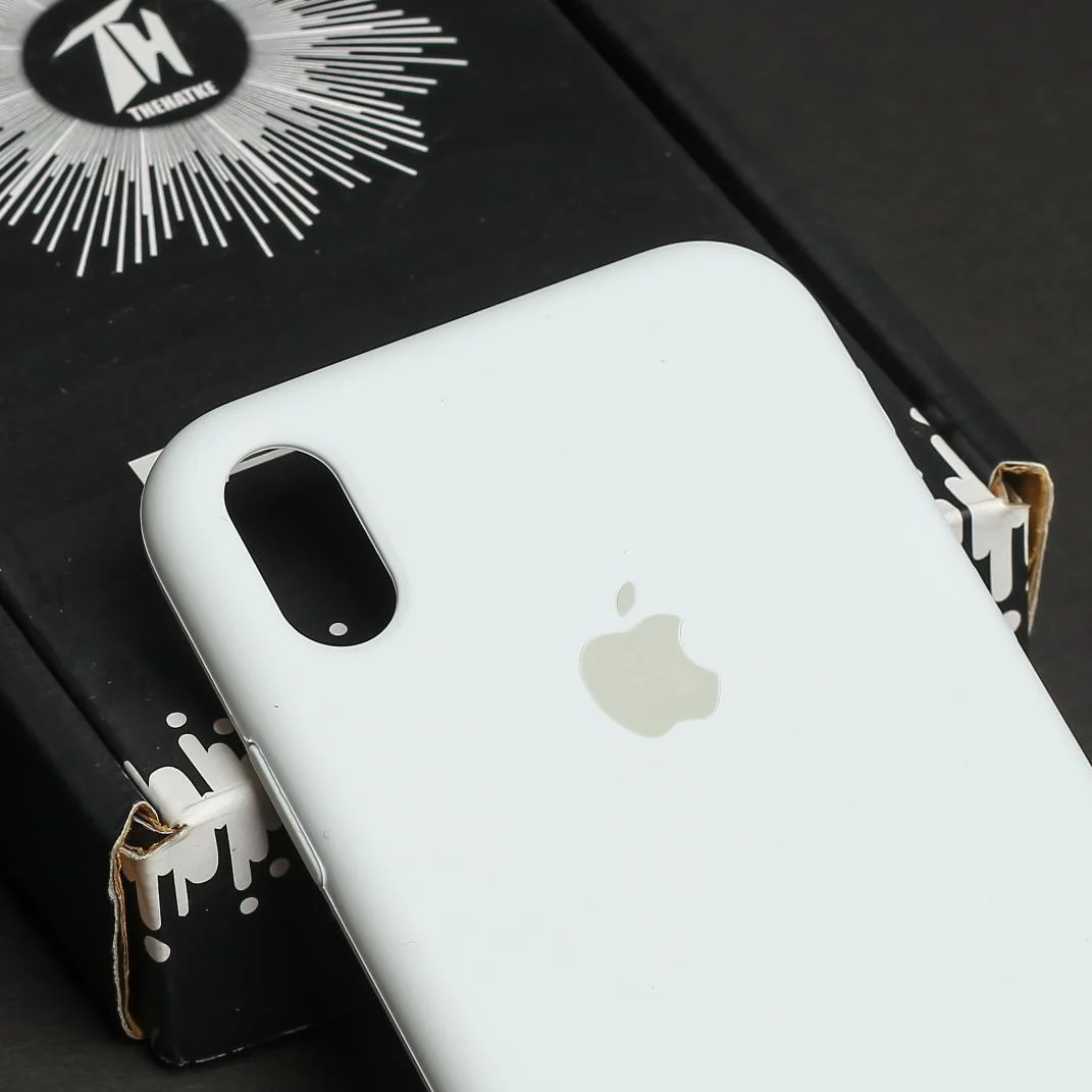 White Original Silicone case for Apple iPhone XR - Image 4
