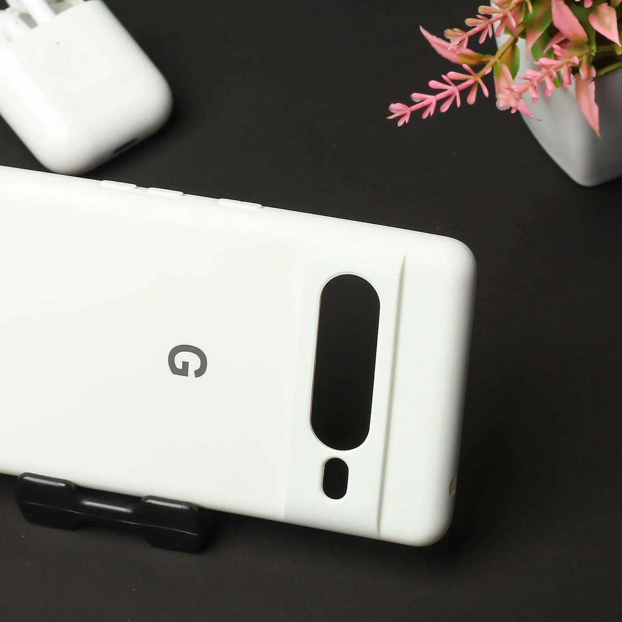 White Original Silicone case for Google Pixel 8a - Image 3