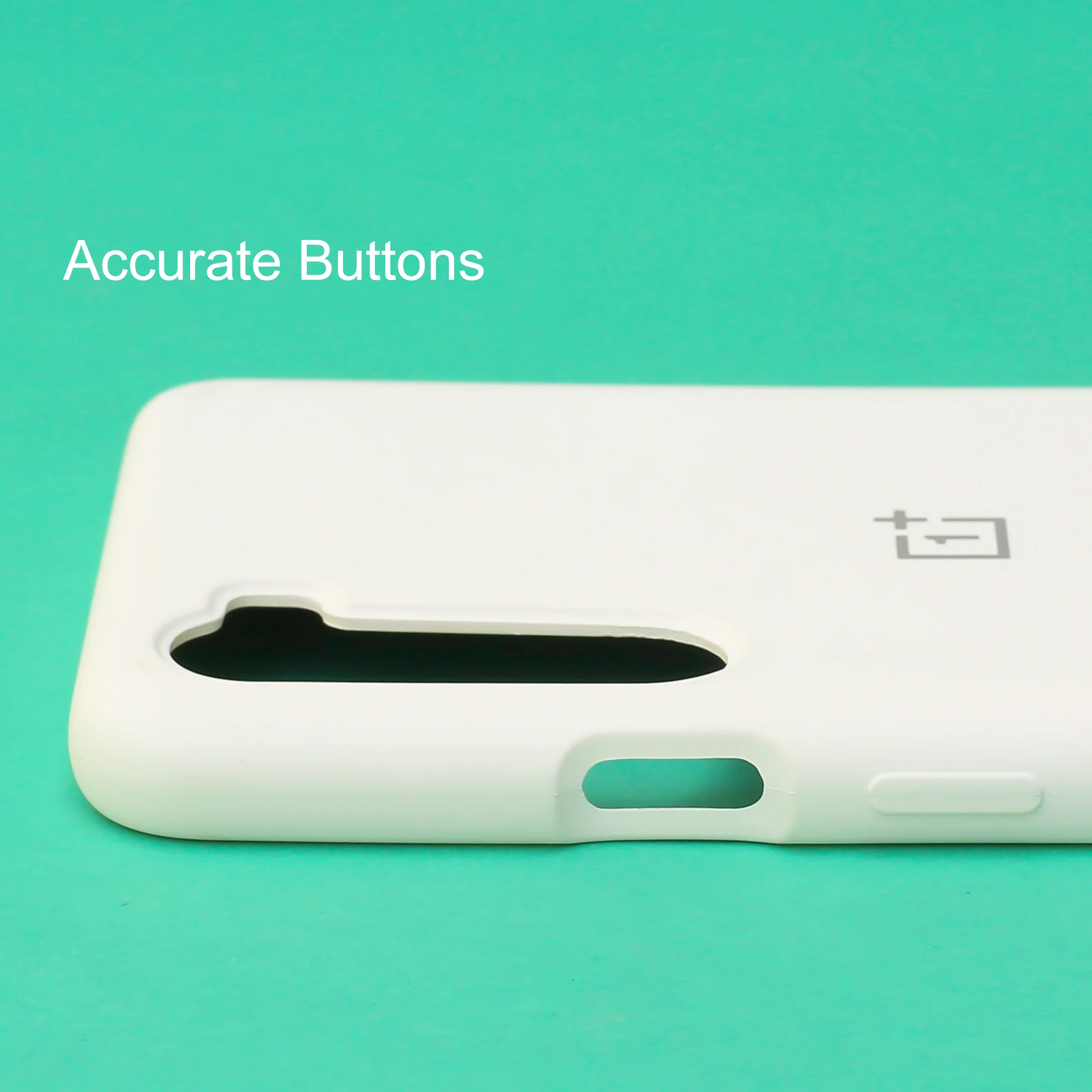 White Original Silicone case for Oneplus Nord - Image 3