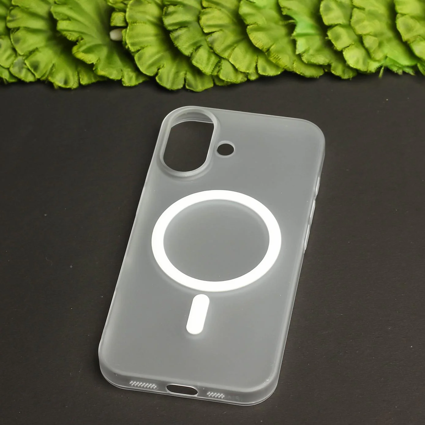 White Paper Matte Magsafe Case for Apple Iphone 16 - Image 2