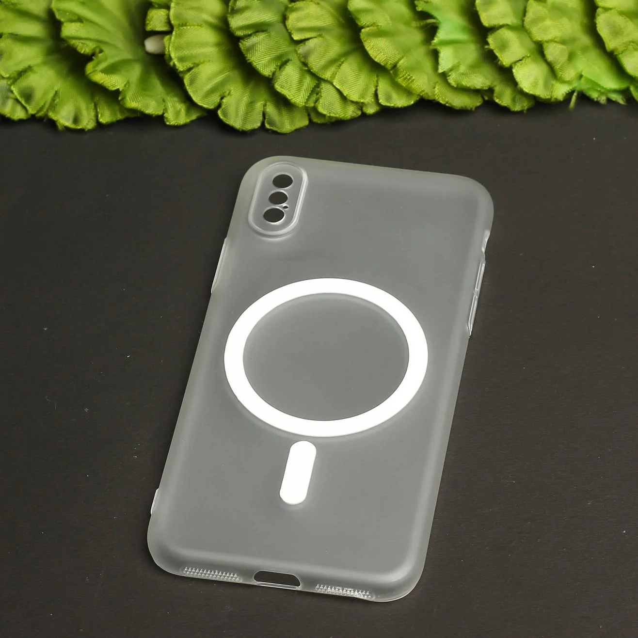 White Paper Matte Magsafe Case for Apple Iphone X/XS - Image 3