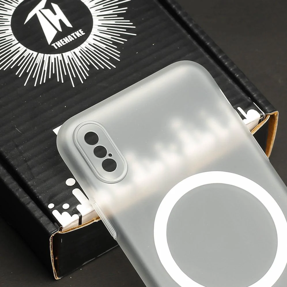 White Paper Matte Magsafe Case for Apple Iphone X/XS - Image 4