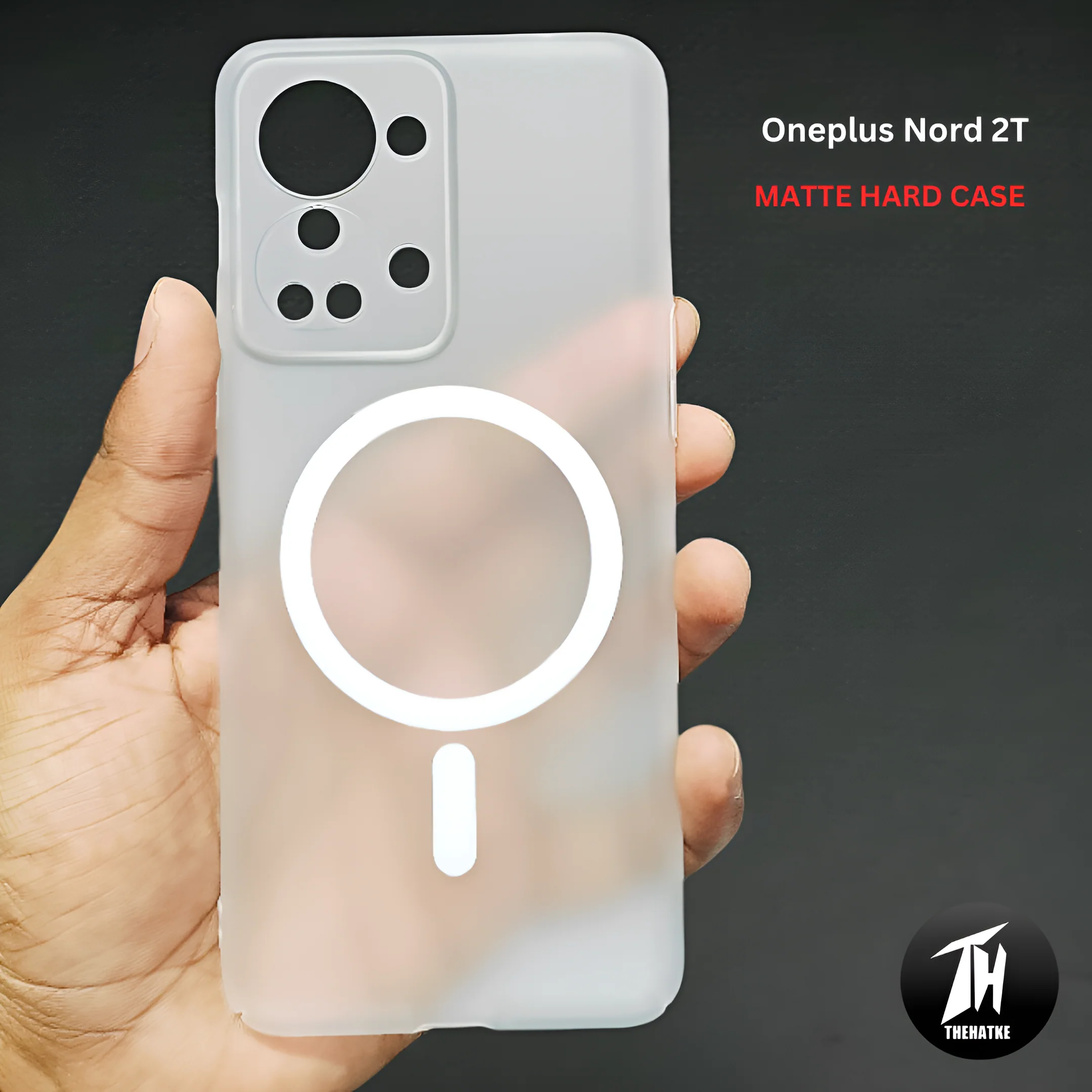 White Paper Matte Magsafe Case for Oneplus Nord 2T - Image 5