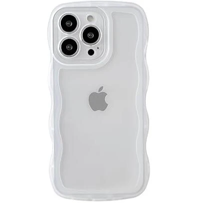 White Zig Zag Frame Silicon Case for Apple Iphone 15 Pro Max - Image 5
