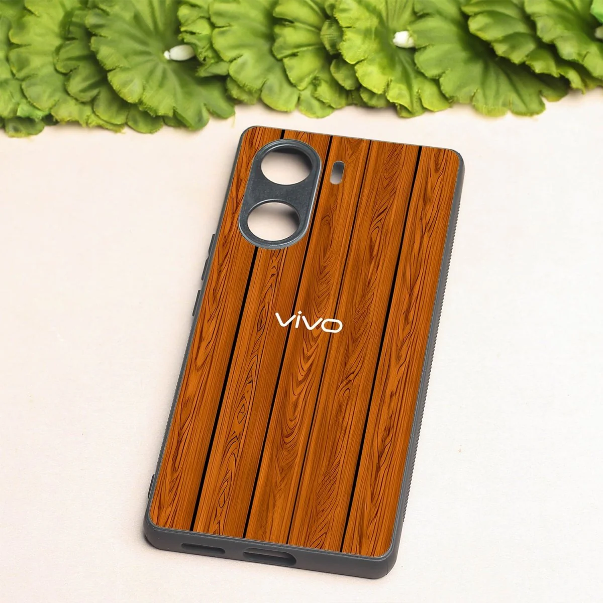 WoodCraft Touch metal back case for Vivo V29e - Image 2