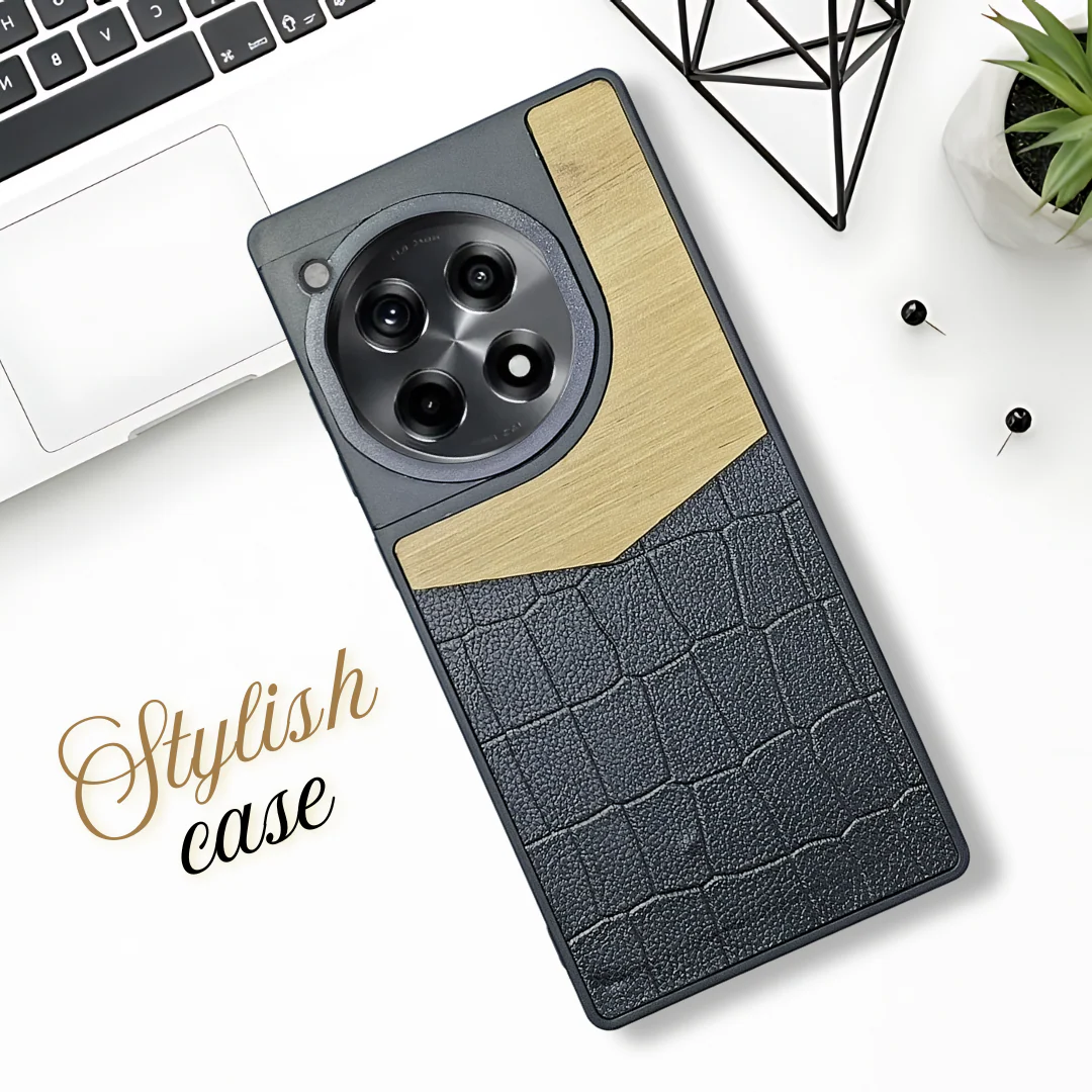 WoodTouch Cream Case for Oneplus 12R