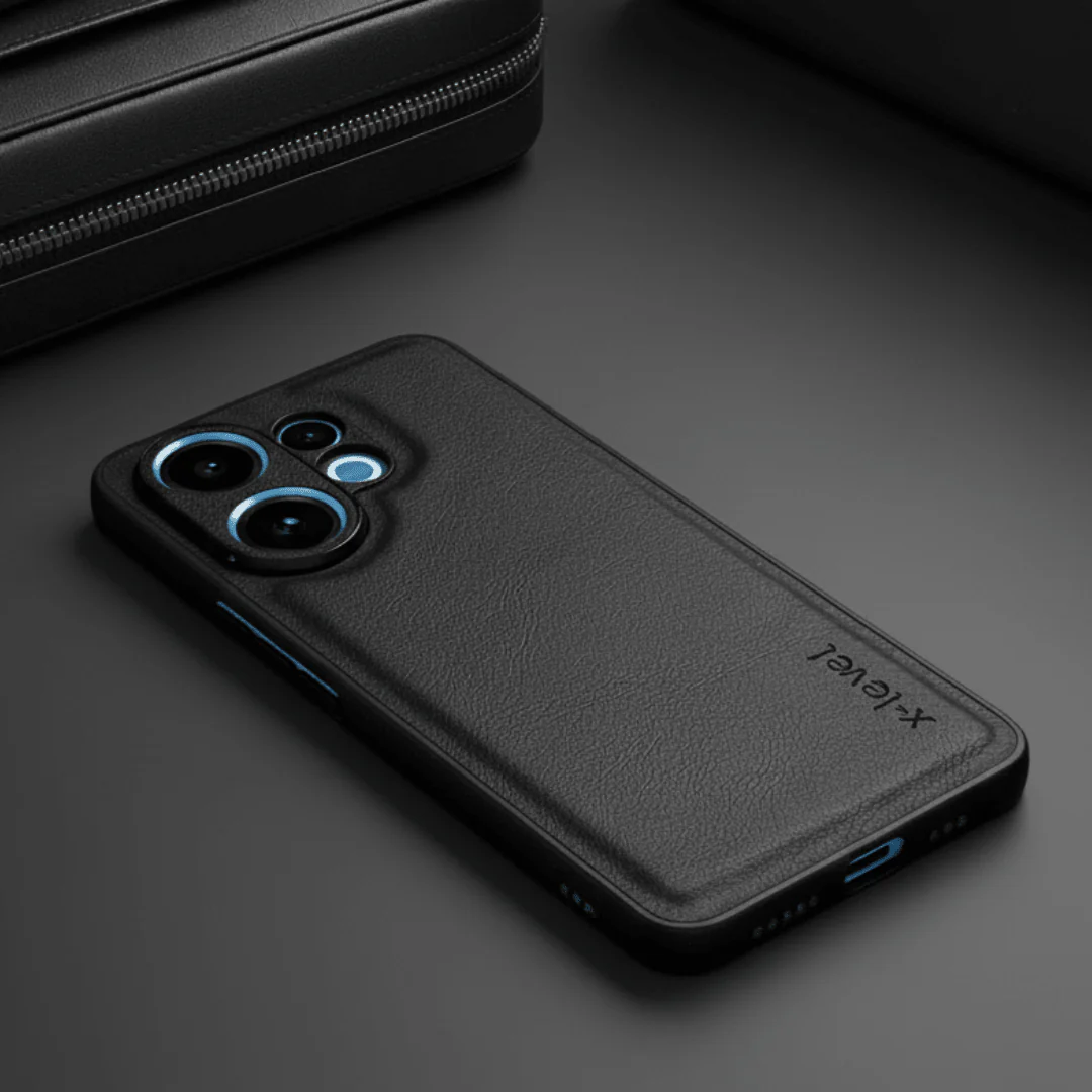 X-LEVEL Black Leather Case for Vivo V60