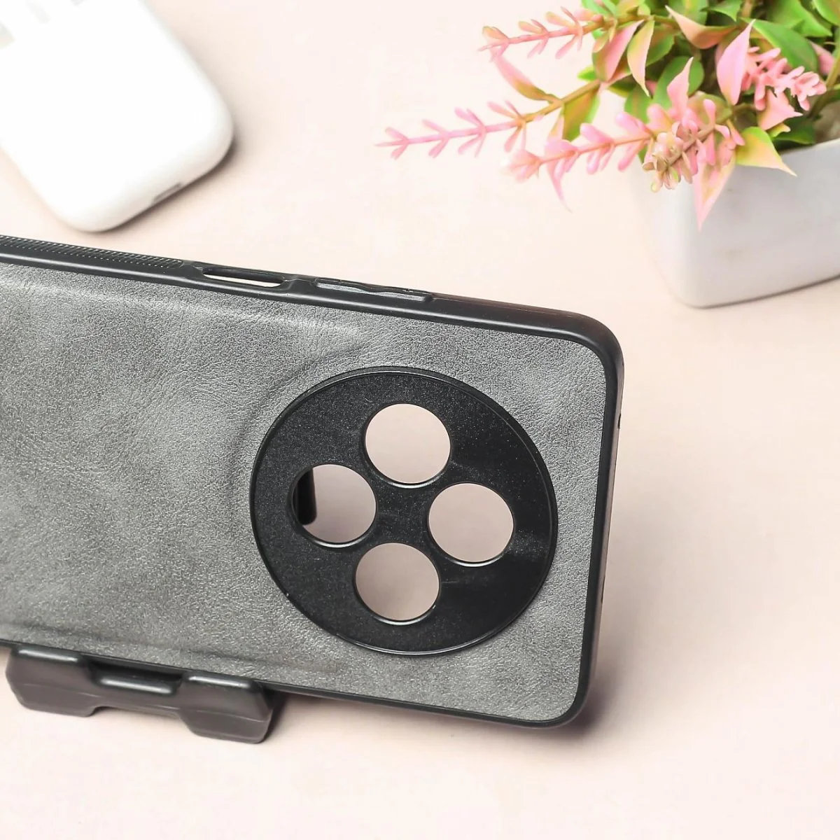 X-LEVEL Grey Leather Case for OPPO Reno 12F 5G - Image 3