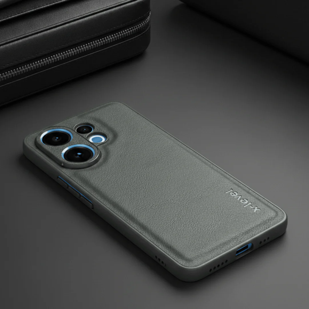 X-LEVEL Grey Leather Case for Vivo V60