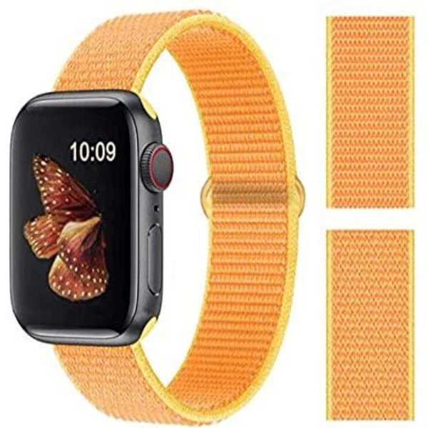 Yellow Border Nylon Strap For Apple Watch Series 1 (42mm/44mm/45mm/46mm/49mm) - Image 3