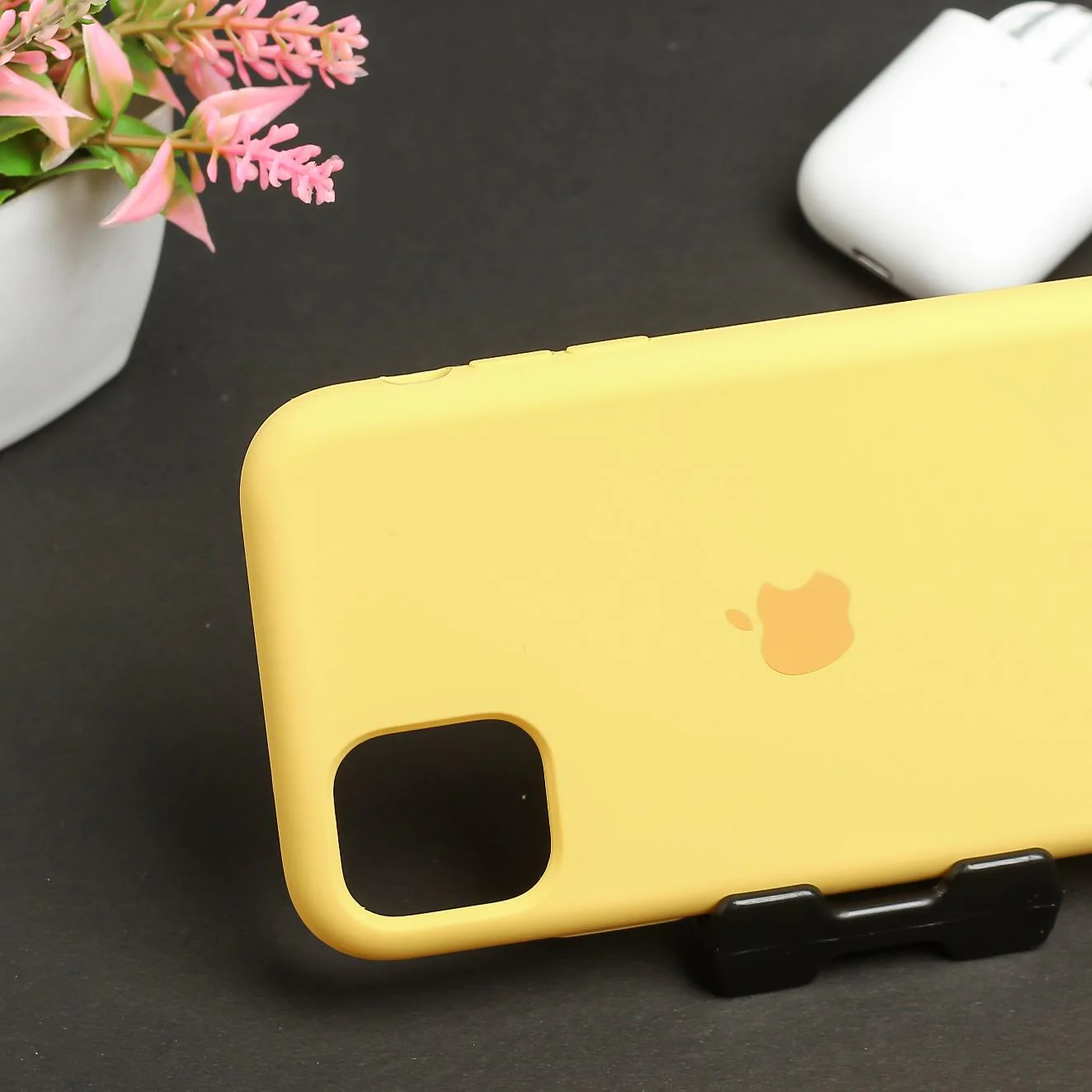 Yellow Original Silicone case for Apple iPhone 12 - Image 3