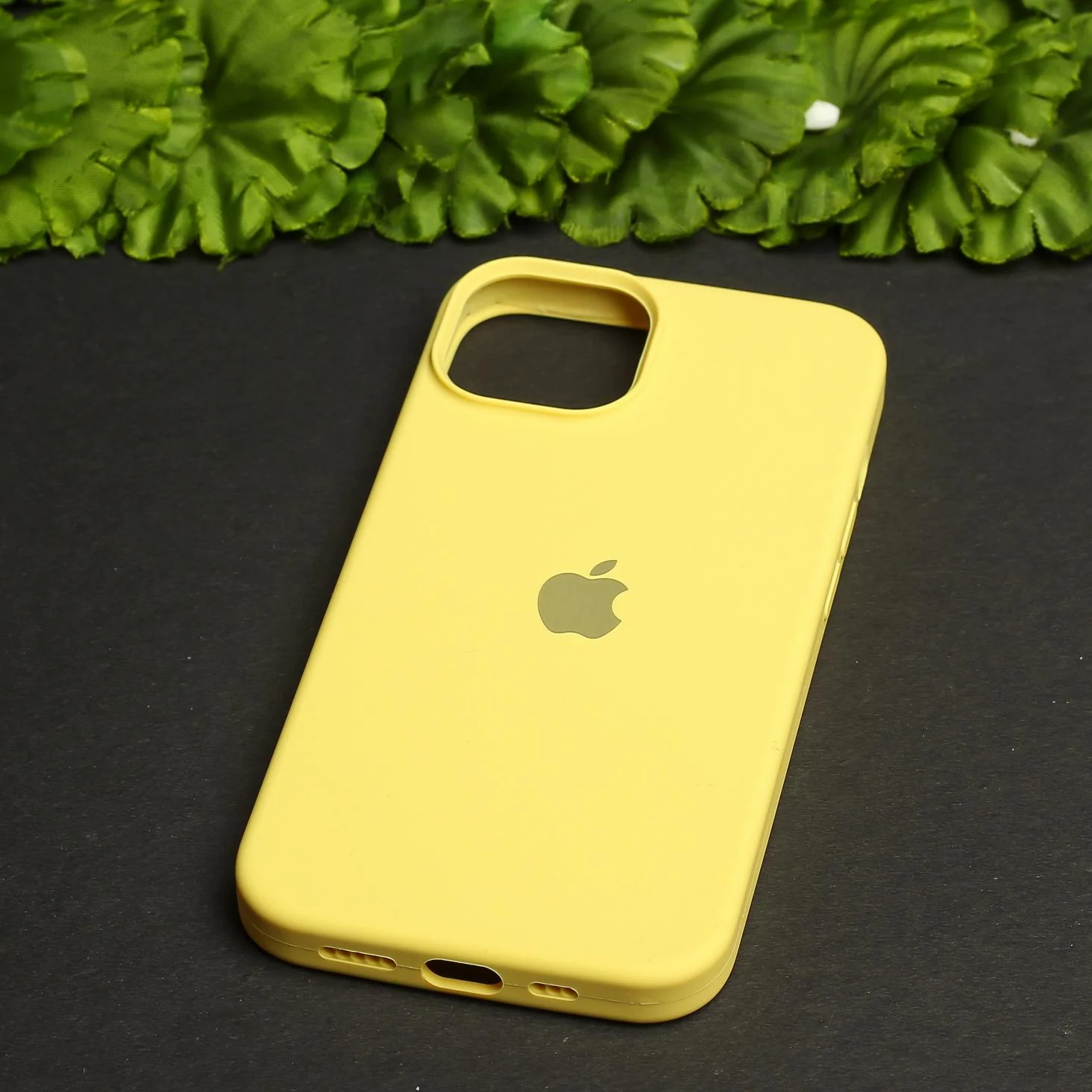Yellow Original Silicone case for Apple iphone 14 Plus - Image 2