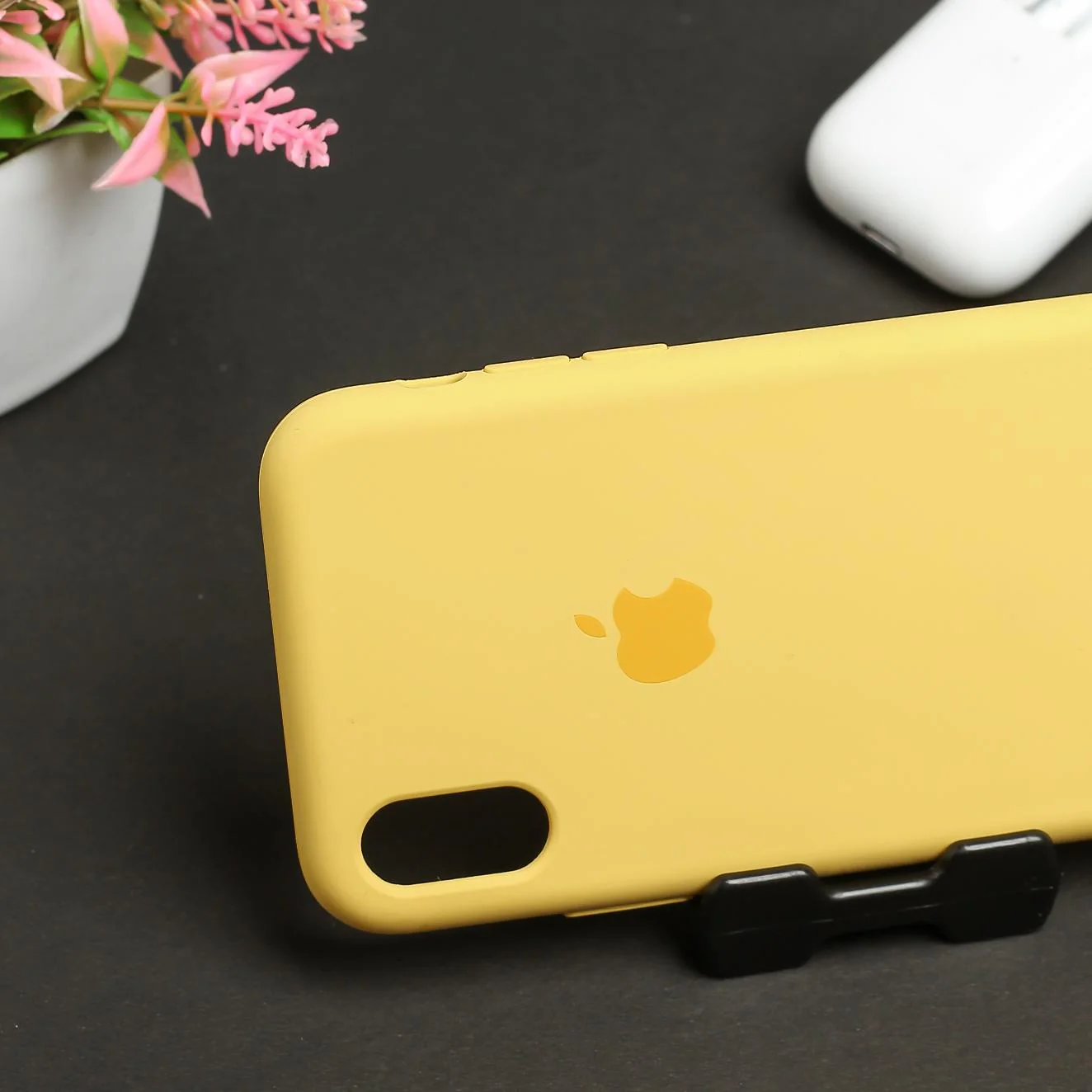 Yellow Original Silicone case for Apple iphone X/xs - Image 3