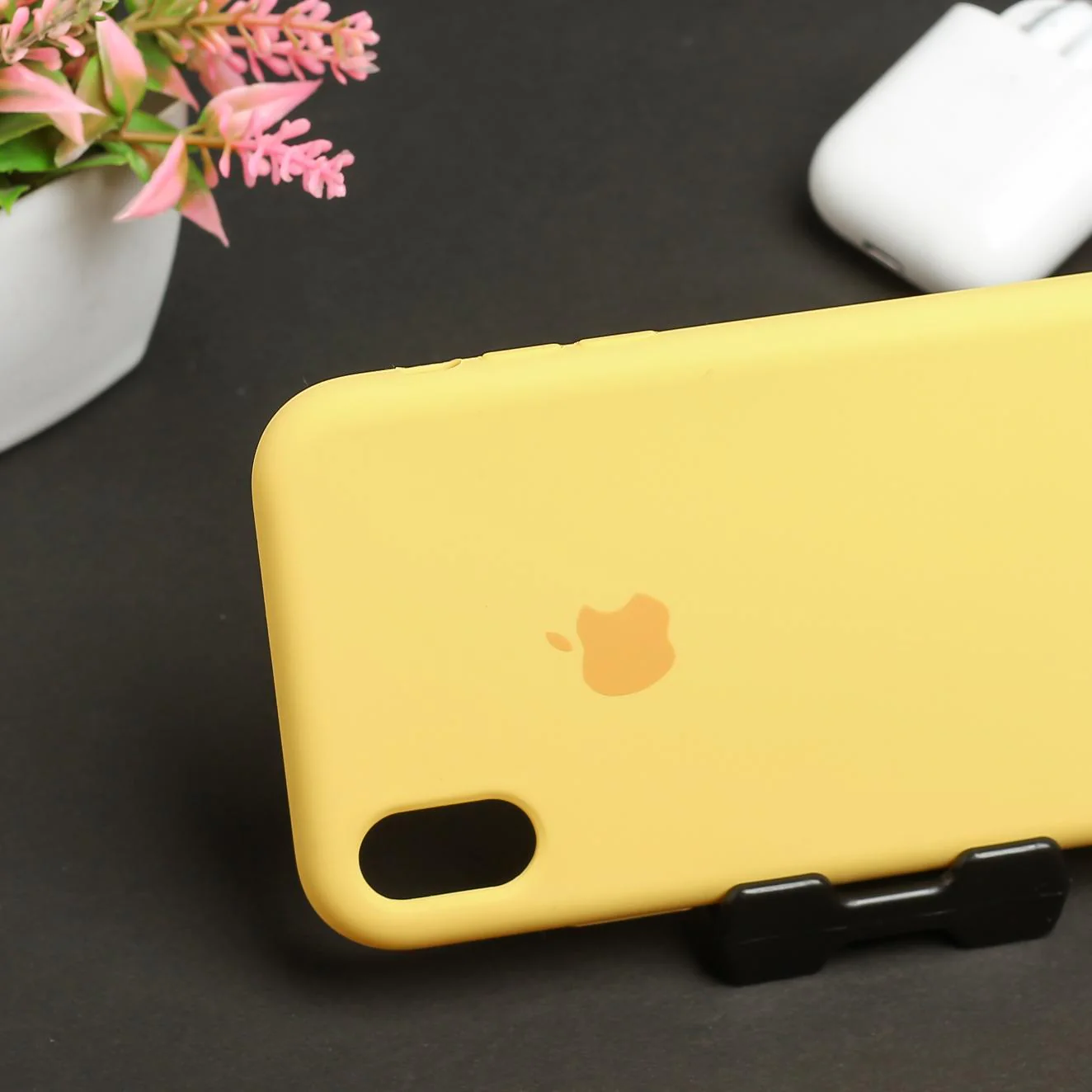 Yellow Original Silicone case for Apple iphone Xr - Image 3
