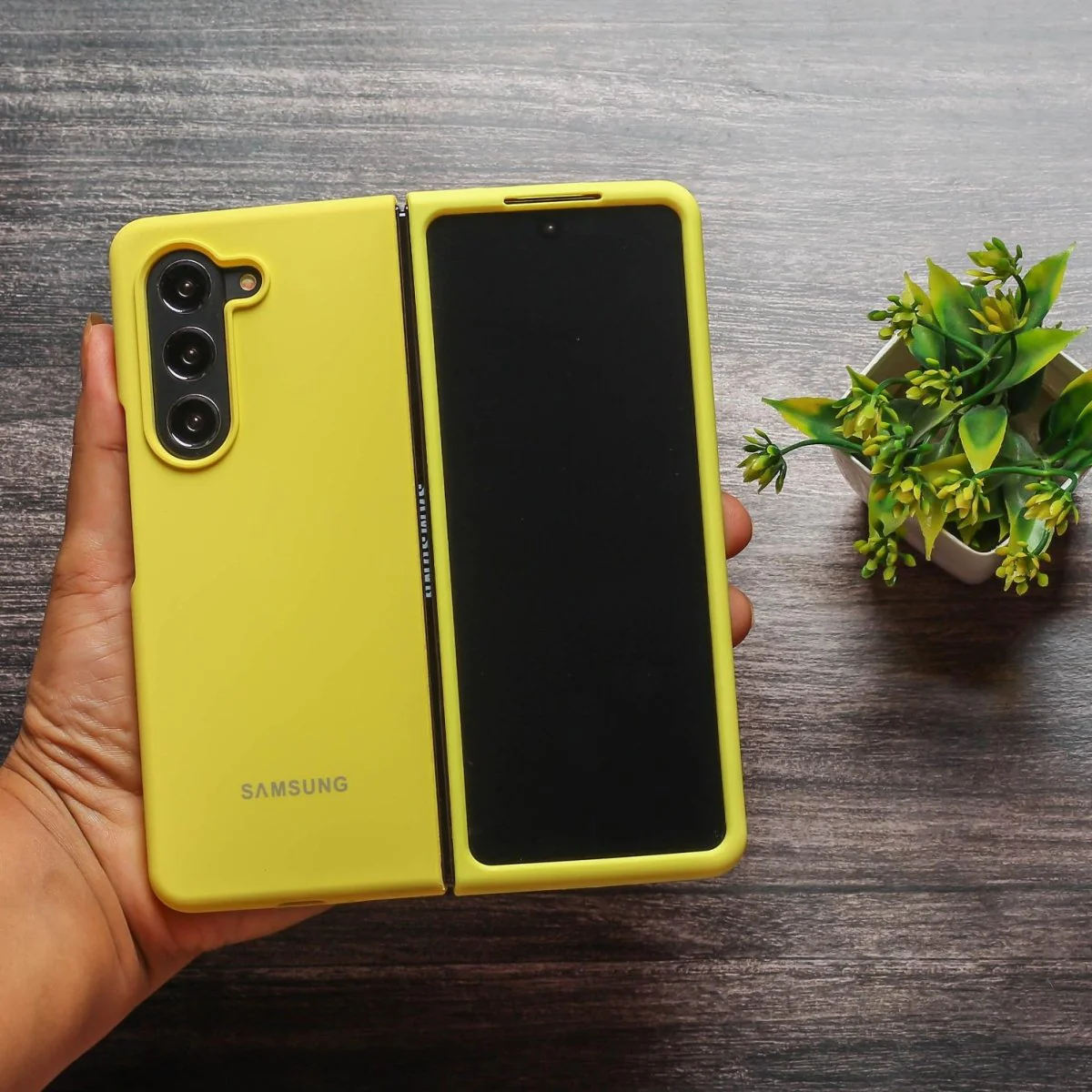 Yellow Original Silicone case for Samsung Z Fold 6 5G