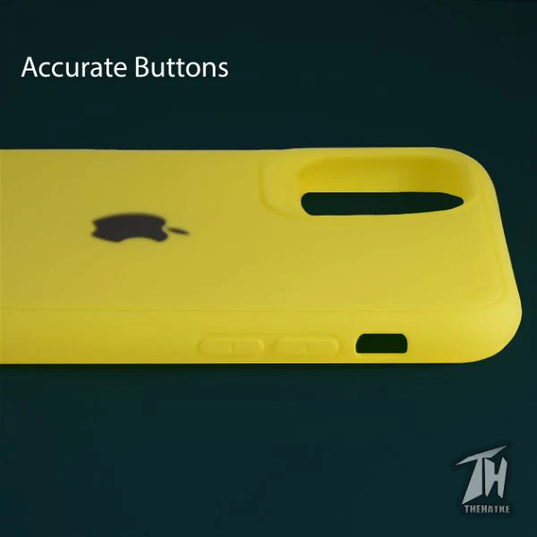 Yellow Silicone Case for Apple iphone 12 - Image 3