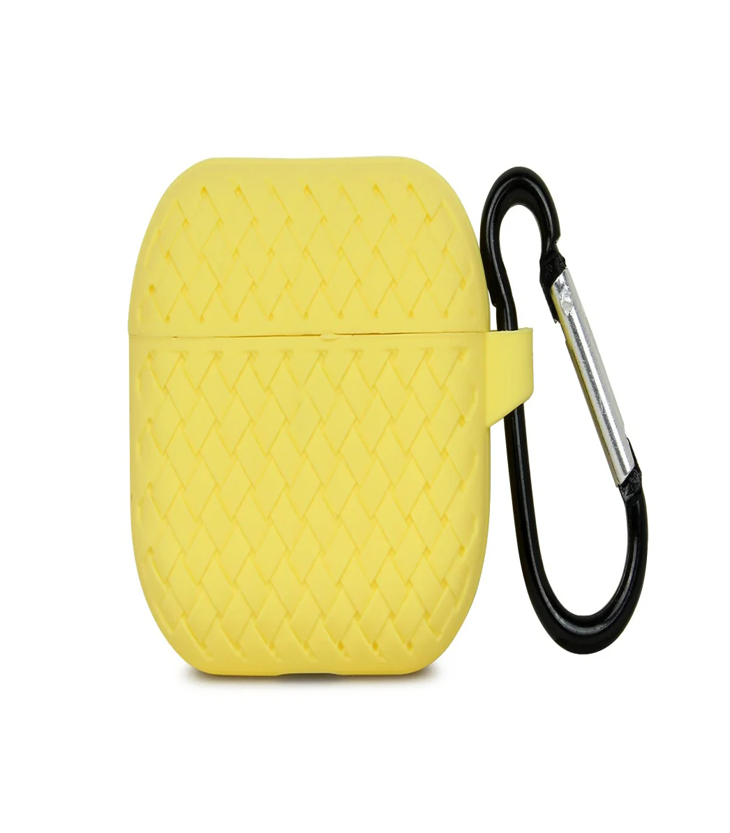 Yellow Stylish Silicone Case For Apple Airpods 1/2